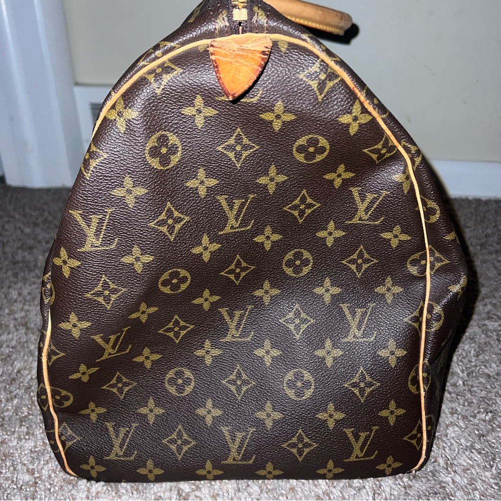 Authentic Keepall 55 Louis Vuitton Brown Monogram LV Vintage Large Travel Bag - Picture 4 of 17
